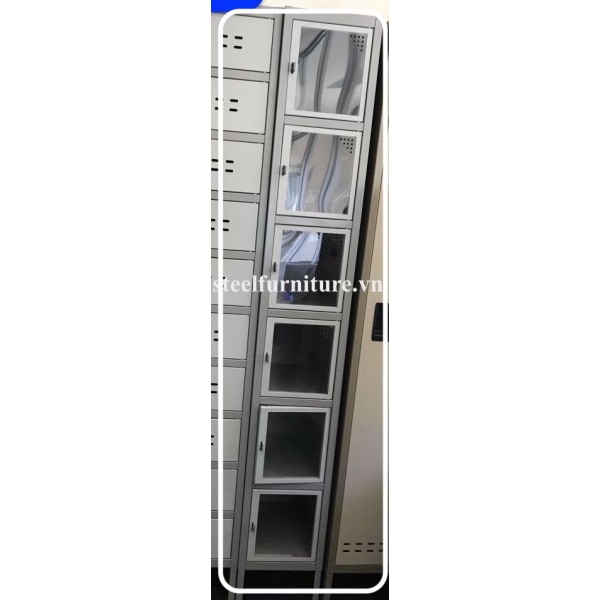 Tủ locker cửa mica 